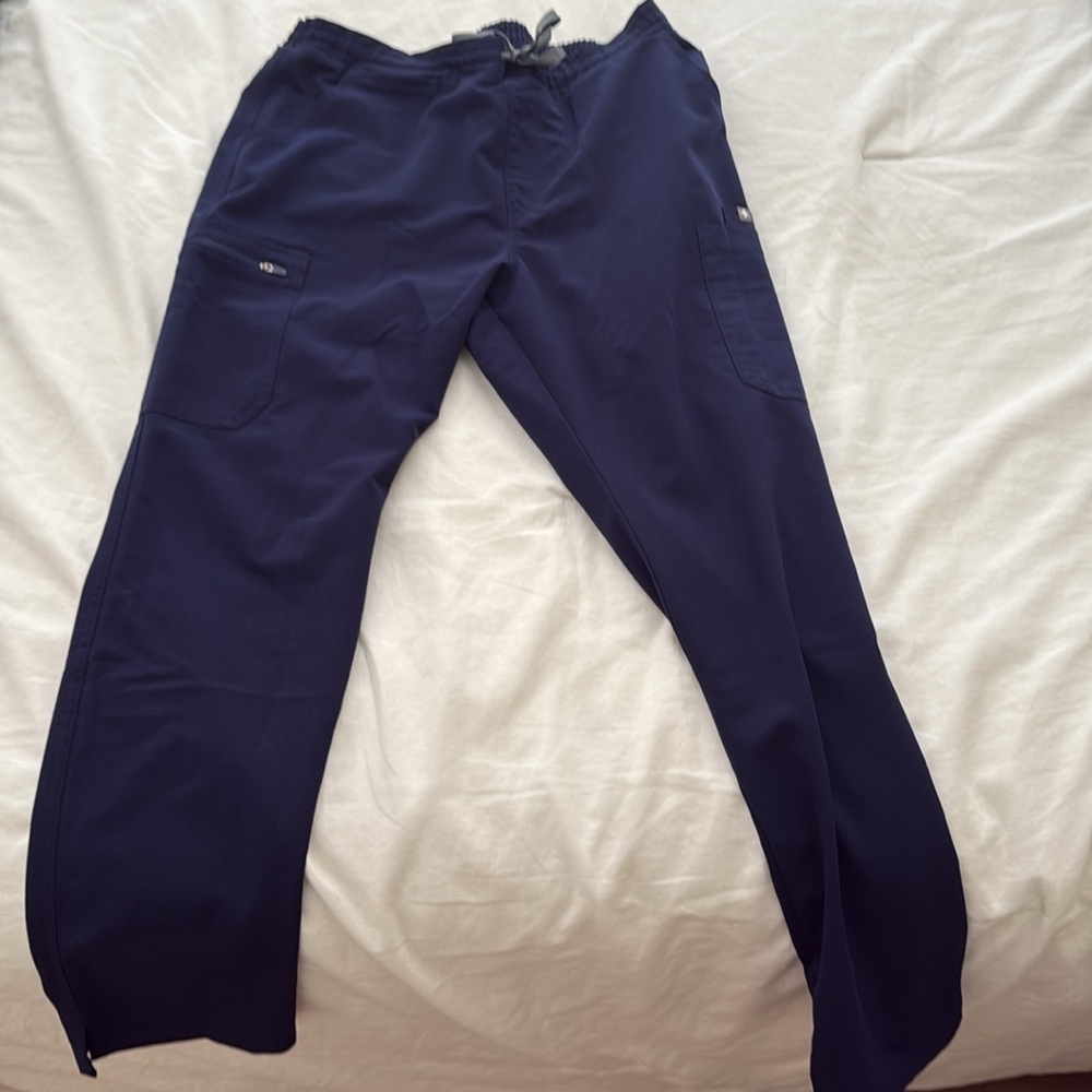 Figs, Yola Skinny Scrub Pant, Navy Blue, Large